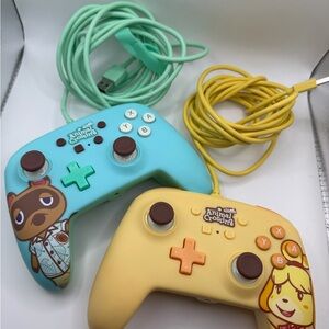 Animal Crossing Wired Switch Controllers Tom Nook & Isabelle Tested PowerA